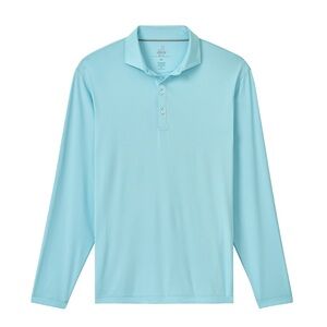 Johnnie-O Swing Blue Tarpon Featherweight Long Sleeve Performance Polo JMPL1290